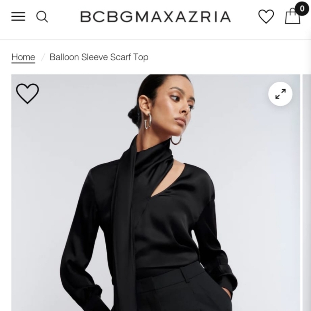 Black BCBG Top size small